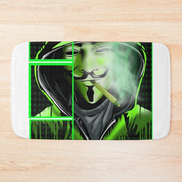Item preview, Hooded & Masked Stoner – Mysterious Cannabis Vibes designed and sold by GrizzlyCollective.