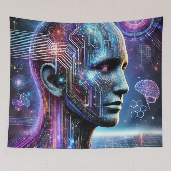 Item preview, Neural Nexus: The Birth of Digital Consciousness designed and sold by AbstractAnom.