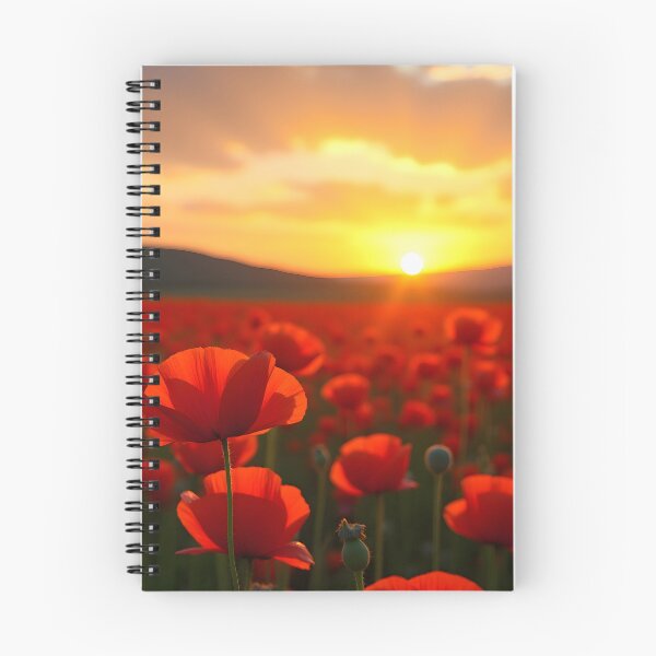 Item preview, Golden Sunset Over a Poppy Field designed and sold by ArticTouch.