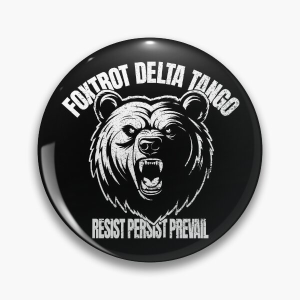 Item preview, Foxtrot Delta Tango FDT - Angry Bear Resistance Graphic | NATO Inspired Political Satire designed and sold by Prints-N-Tees.