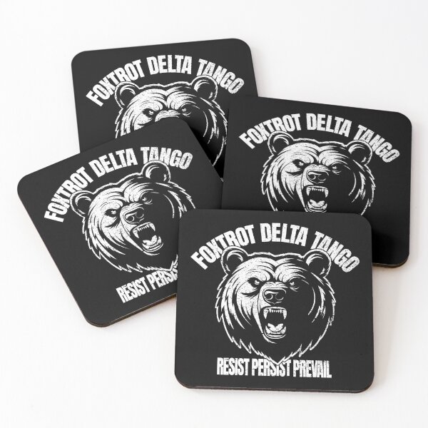 Item preview, Foxtrot Delta Tango FDT - Angry Bear Resistance Graphic | NATO Inspired Political Satire designed and sold by Prints-N-Tees.