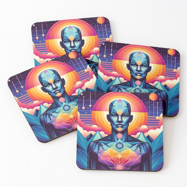 Item preview, Chakra Cosmic Portrait – Enlightenment & Sacred Symmetry designed and sold by InevitableAum.