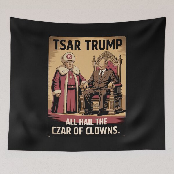 Item preview, "Tsar Trump – Czar of Clowns Putin Puppet Political Satire T-Shirt" designed and sold by COWELLM.