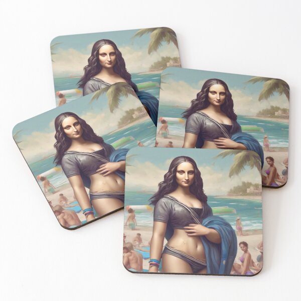 Item preview, Mona Lisa on the beach designed and sold by PhilDreams.