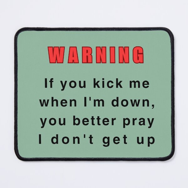 Item preview, Don't kick me when I'm down - Mint designed and sold by Scrabbled Words.