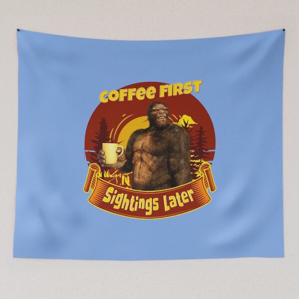 Item preview, Coffee First, Sightings Later Funny Bigfoot designed and sold by Vac1.