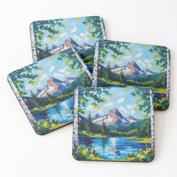 Item preview, Contemporary Peak Mountain Art designed and sold by Forest Aura Vibes.