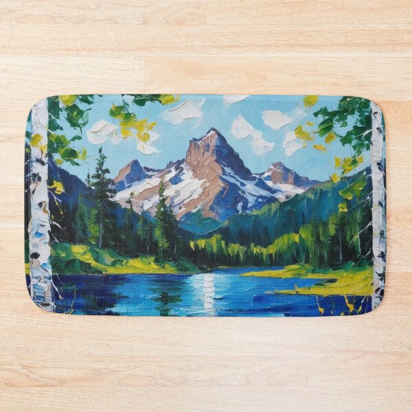 Item preview, Contemporary Peak Mountain Art designed and sold by Forest Aura Vibes.