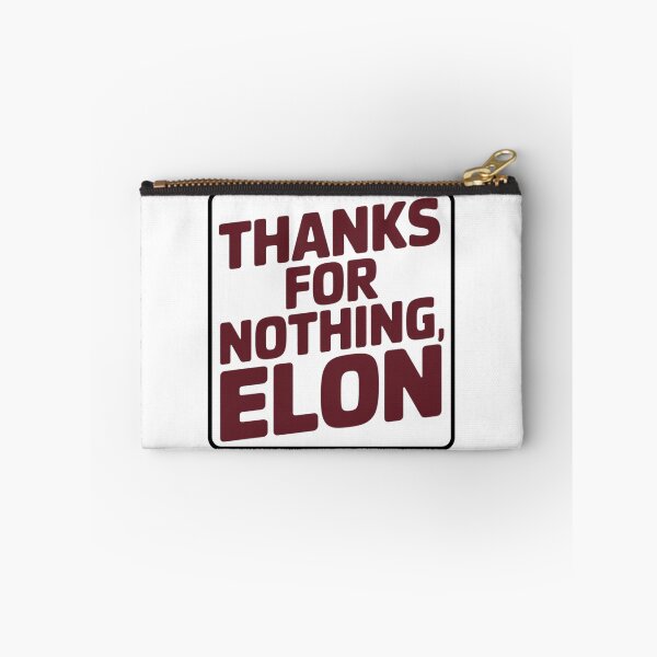 Item preview, Tesla bumper Thanks for nothing, Elon anti elon round  designed and sold by SanadDiab.