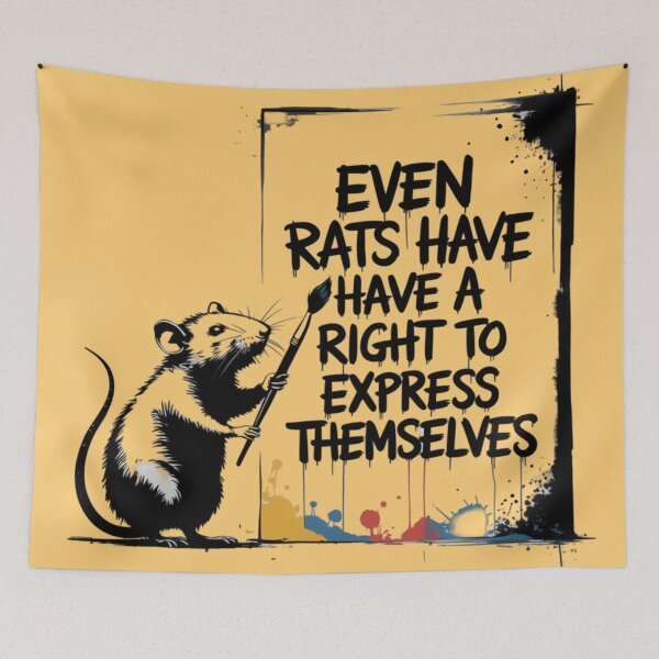 Item preview, Banksy Rat - No art is safe from the artist designed and sold by 123ks.