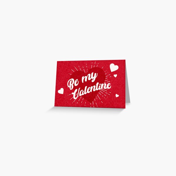 Item preview, Be My Valentine – Romantic Red Heart Typography Print designed and sold by TnMrkl.