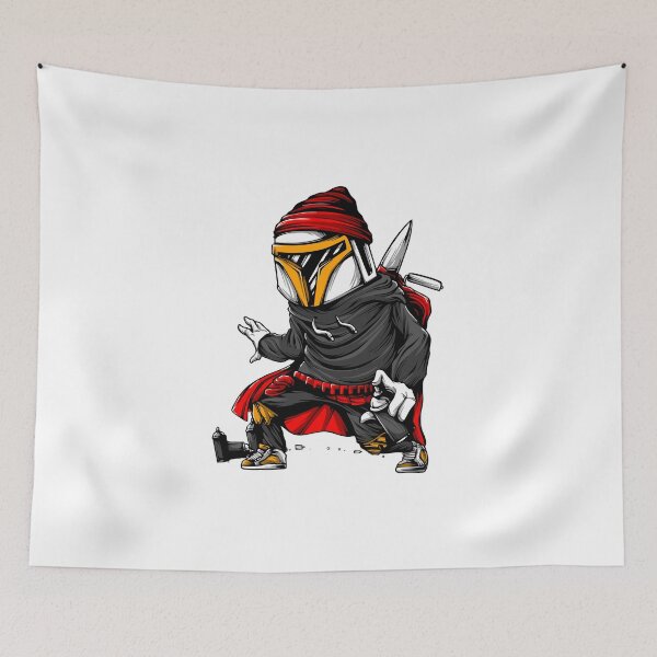 Item preview, Urban Warrior with Helmet: Graffiti Style designed and sold by Polarisofficial.