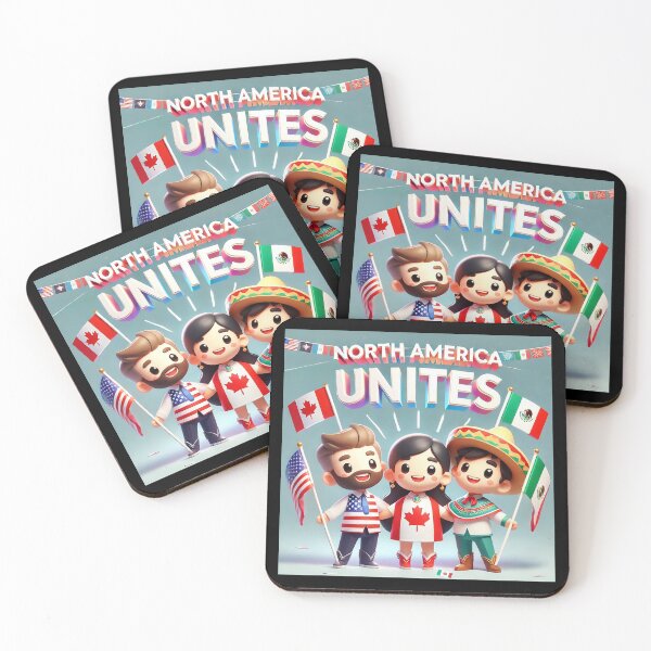 Item preview, "North America Unites – A Celebration of Friendship & Culture" designed and sold by MySheetMusicArt.