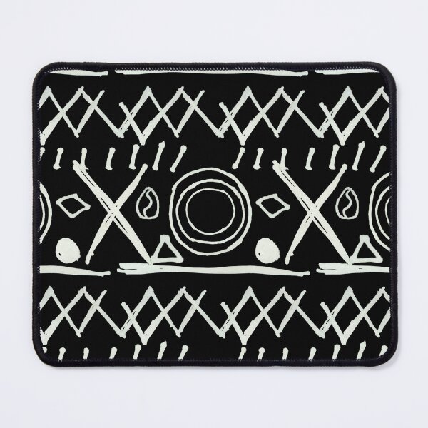 Item preview, Hand Drawn African Style Pattern - Black designed and sold by PatternTitan.