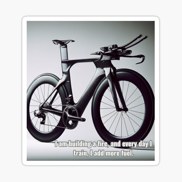 Item preview, Fuel the Fire – Triathlon Cycling Sticker designed and sold by Triathlongram.