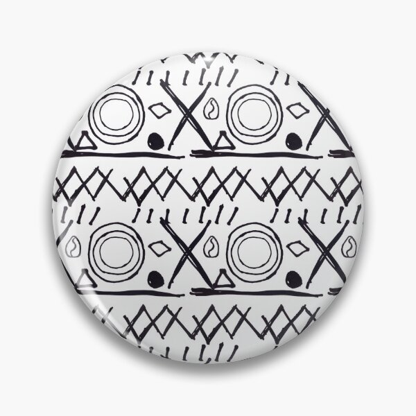 Item preview,  Hand Drawn African Style Pattern - White  designed and sold by PatternTitan.