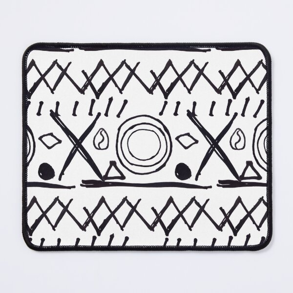 Item preview, Hand Drawn African Style Pattern - White designed and sold by PatternTitan.