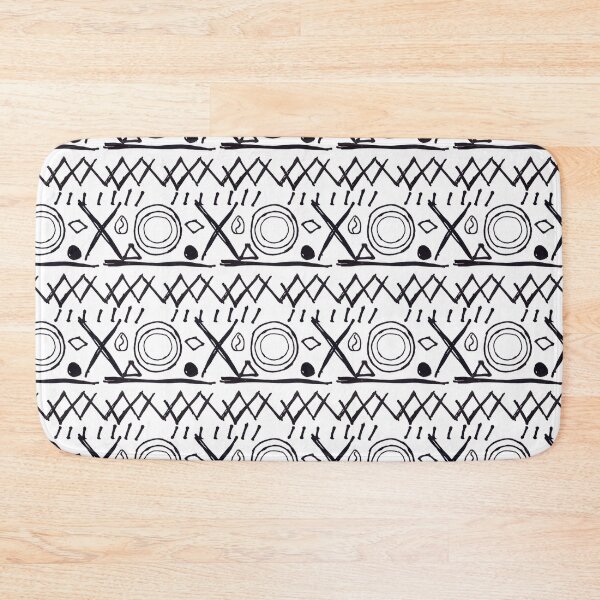 Item preview,  Hand Drawn African Style Pattern - White  designed and sold by PatternTitan.