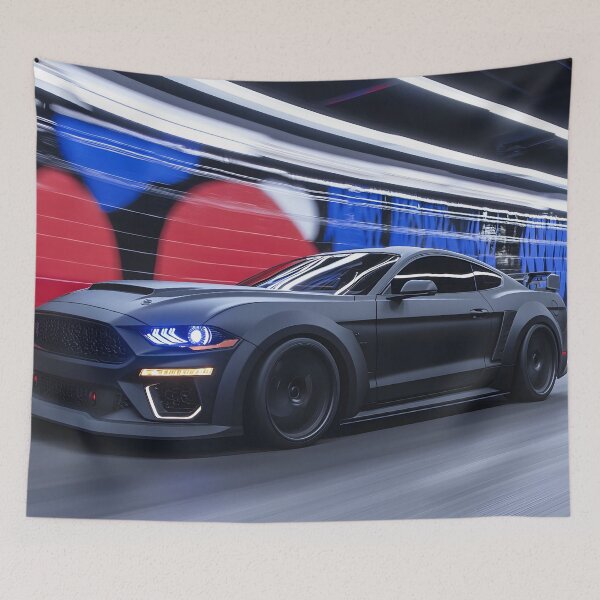 Item preview, Black Ford Mustang Dark Horse Poster – Pure Muscle, Ultimate Presence VIII designed and sold by AutoPopStudio.