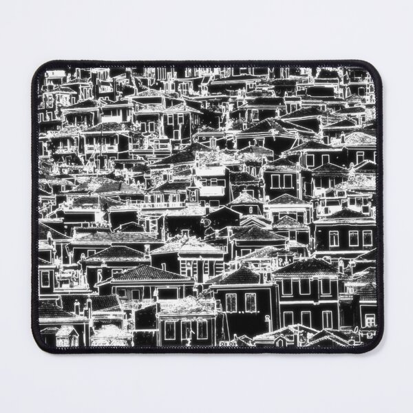 Item preview, Houses and roofs, Skopelos 3, neon mono inverted designed and sold by paulboizot.