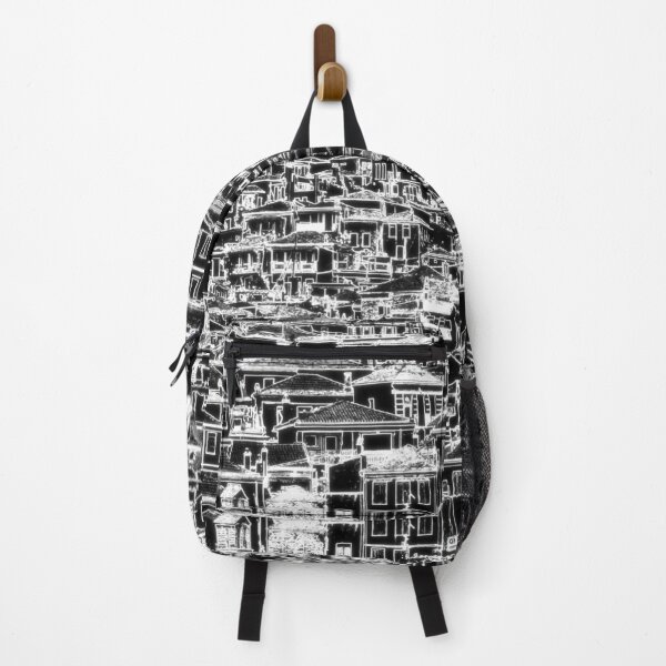 Item preview, Houses and roofs, Skopelos 3, neon mono inverted designed and sold by paulboizot.
