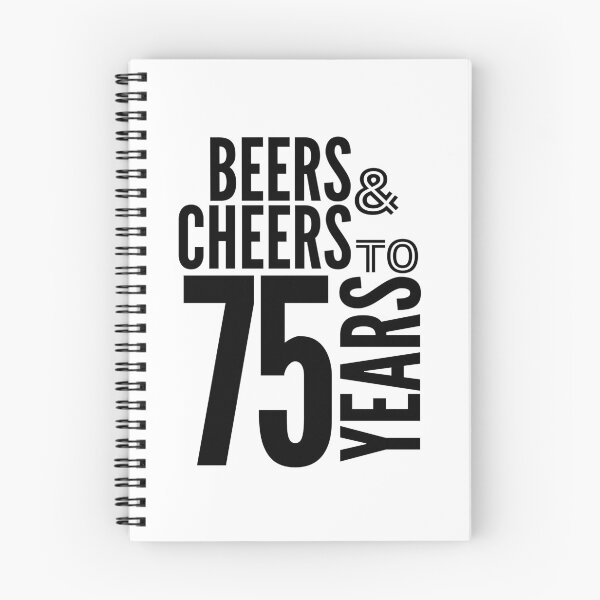 Item preview, Beers and Cheers to 75 Years | 75th Birthday Celebration | Anniversary designed and sold by highflycrafts.