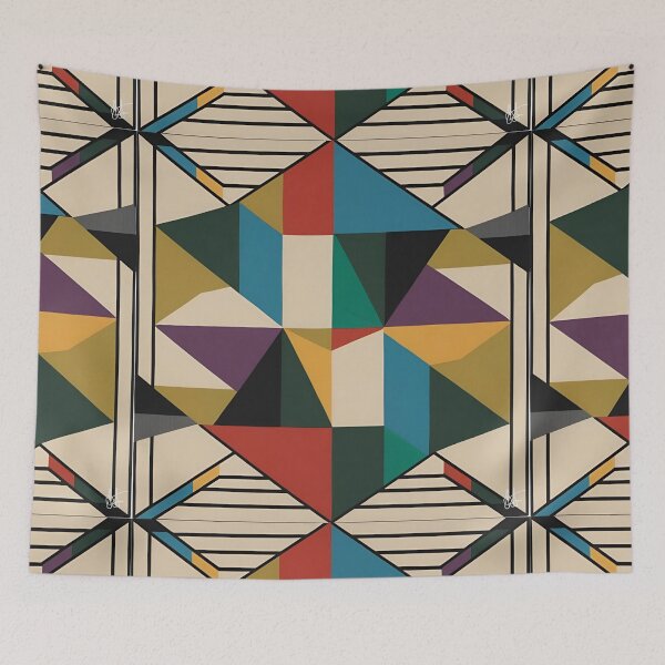 Item preview, Geometric multicolor "Vintage Glitch in the Matrix" designed and sold by Atarac.