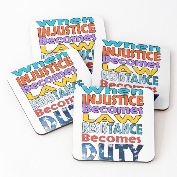 Item preview, When injustice becomes law resistance becomes duty! designed and sold by Maryanne Chisholm Art & Apparel.