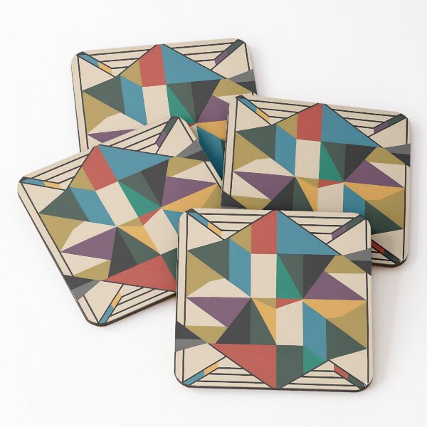 Item preview, Geometric multicolor "Vintage Glitch in the Matrix" designed and sold by Atarac.