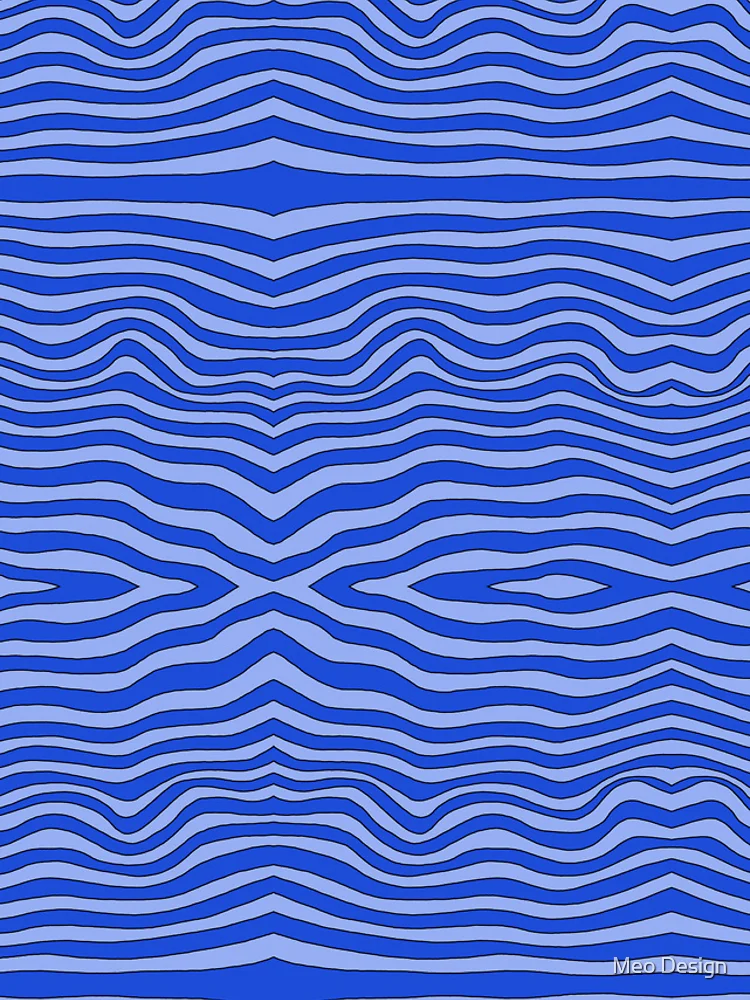Thumbnail 4 of 4, iPhone Case, Blue wave pattern designed and sold by Meo Design.