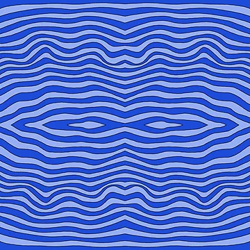 Artwork thumbnail, Blue wave pattern by Meo Design