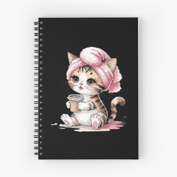 Item preview, Cute Coffee Cat - Cozy Aesthetic Feline Art for Coffee Lovers designed and sold by love3617.