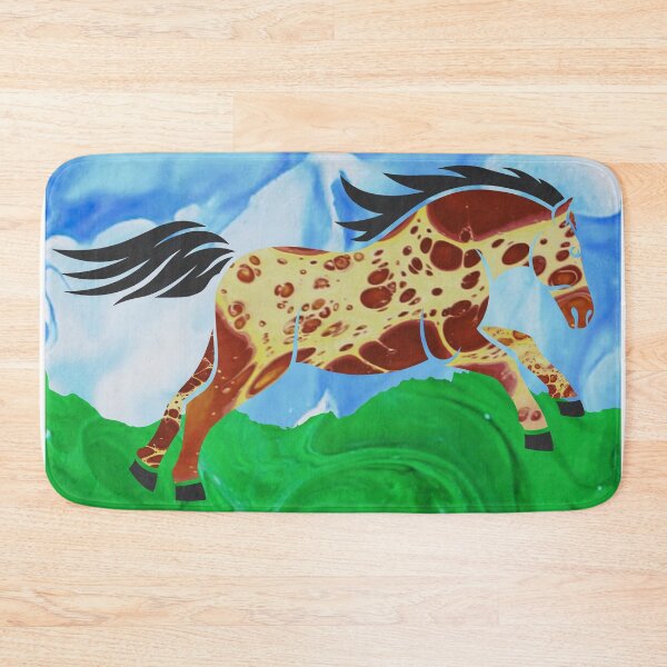 Item preview, Pinto Horse - Flow Art / Pour Painting - jdp-10-0004 designed and sold by ANomadDesigns.
