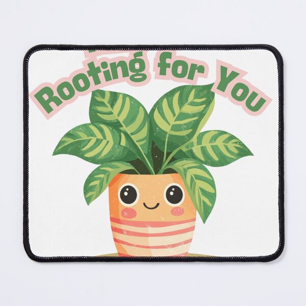 Item preview, Smiling Calathea Cheerful I'm Rooting for You Design Motivational Botanical Art Print designed and sold by myfavoritesm4.
