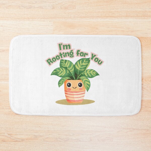 Item preview, Smiling Calathea Cheerful I'm Rooting for You Design Motivational Botanical Art Print designed and sold by myfavoritesm4.
