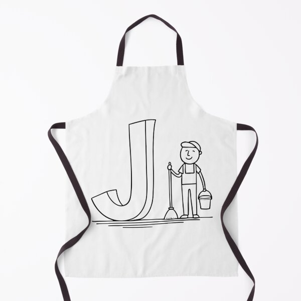 Item preview, An illustration of Janitor with letter J beside it designed and sold by rasagamastore.