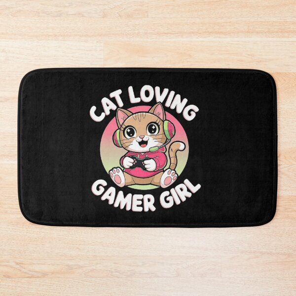 Item preview, Cat Gamer Girl Design - Cute Gaming Cat Art designed and sold by love3617.