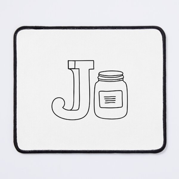 Item preview, An illustration of Jar with letter J beside it designed and sold by rasagamastore.