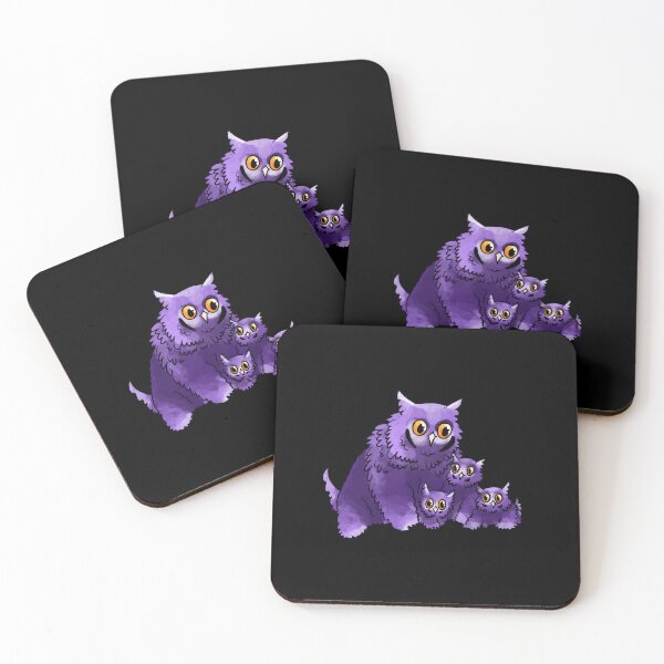 Item preview, Owlbear family (purple) designed and sold by TheDoodlemancer.