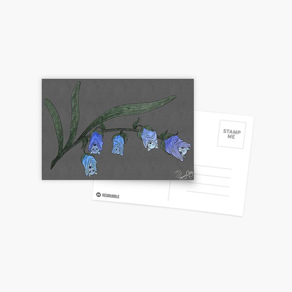 Item preview, Batbells- Fruit Bat and Bluebell Animal-Flower Hybrid designed and sold by Marguerite Artistry.