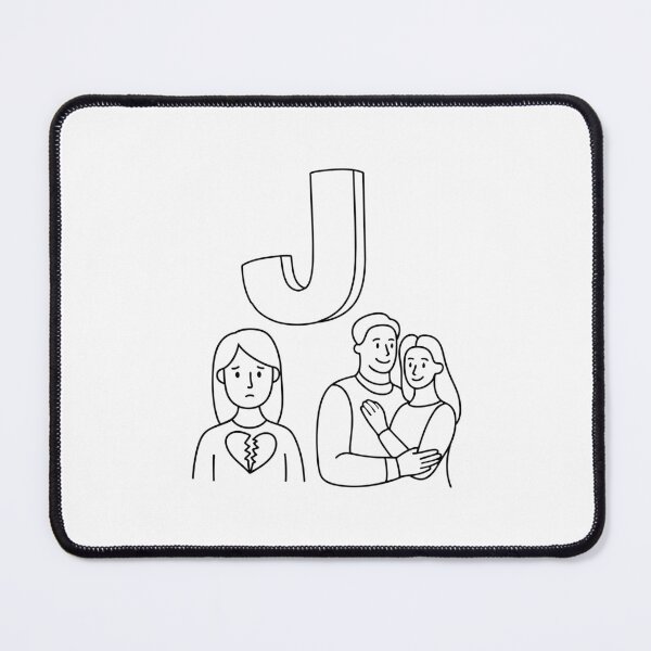 Item preview, An illustration of Jealous with letter J beside it designed and sold by rasagamastore.