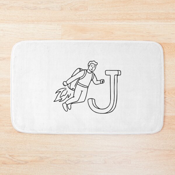 Item preview, An illustration of Jetpack with letter J beside it designed and sold by rasagamastore.