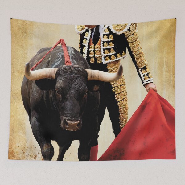 Item preview, Vintage Bull Fighter Poster designed and sold by Random Designs.