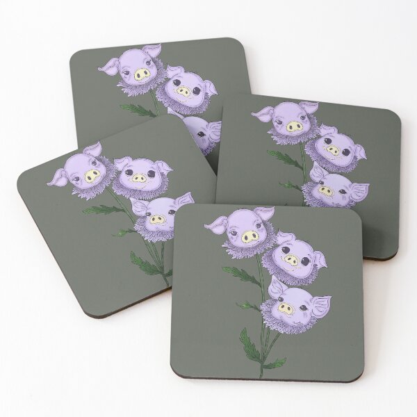 Item preview, Pigsters - Pig and Aster Animal-Flower Hybrid  designed and sold by Marguerite Artistry.