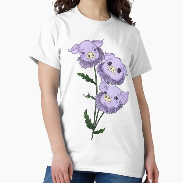 Artikel-Vorschau von Pigsters - Schwein und Aster Tier-Blumen-Hybride, designt und verkauft von Marguerite Artistry.