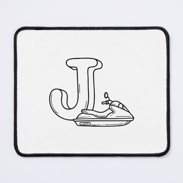 Item preview, An illustration of Jetski with letter J beside it designed and sold by rasagamastore.