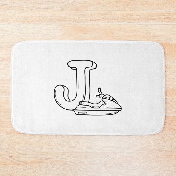 Item preview, An illustration of Jetski with letter J beside it designed and sold by rasagamastore.