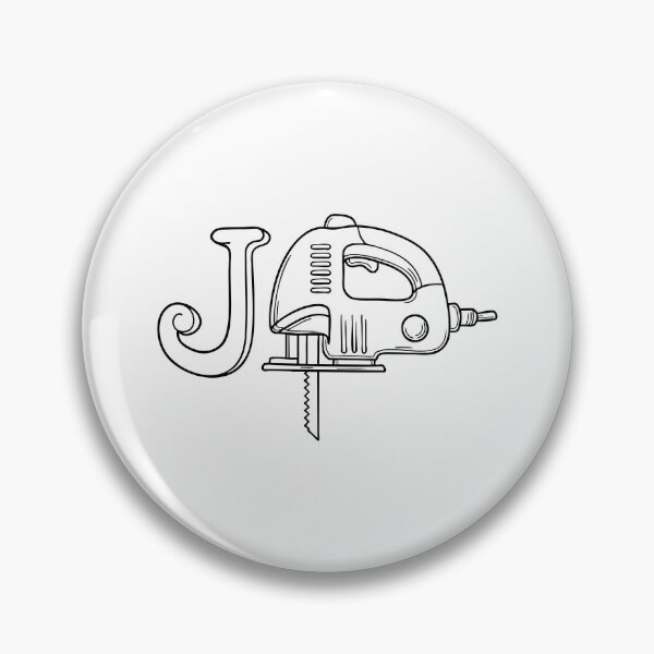 Item preview, An illustration of Jigsaw blade with letter J beside it designed and sold by rasagamastore.