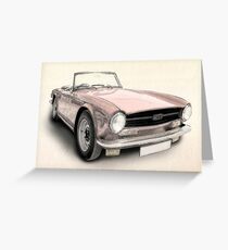 Triumph TR6 Greeting Card