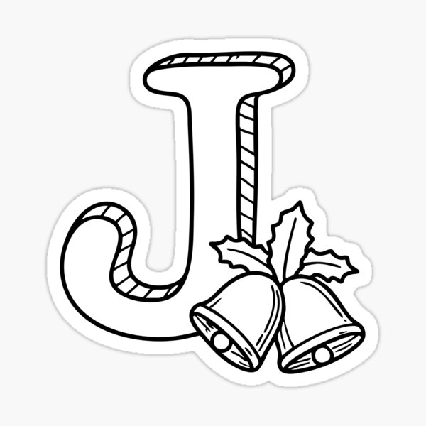 Item preview, An illustration of Jingle bell with letter J beside it designed and sold by rasagamastore.
